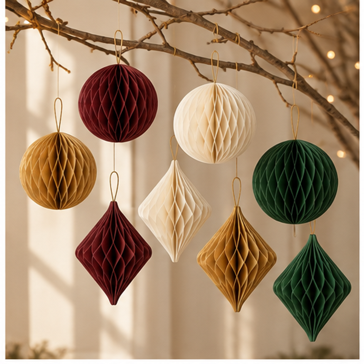 Paper Honeycomb Decoration Set — lifestyle