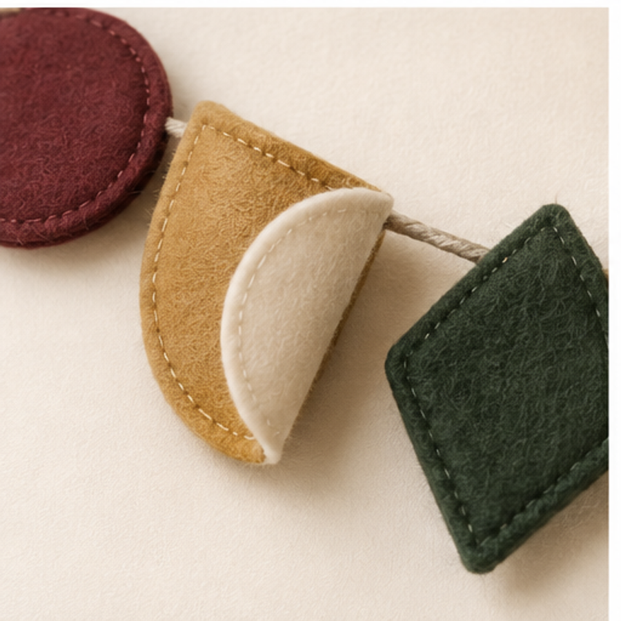 Reversible Felt Garland — detail