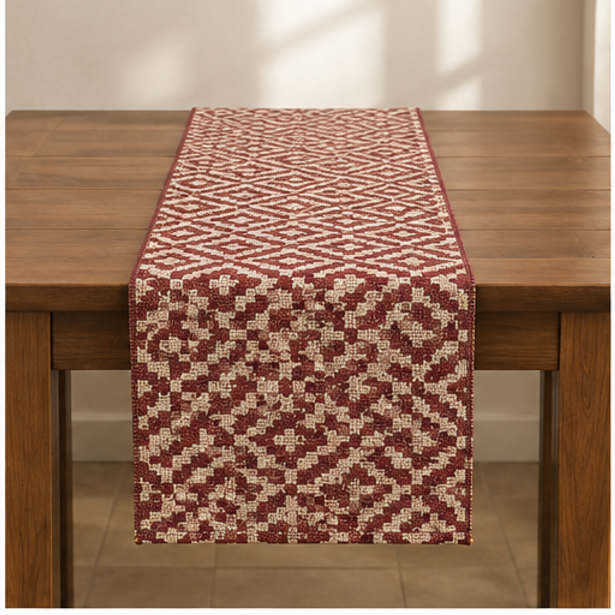 Reversible Seasonal Table Runner — lifestyle