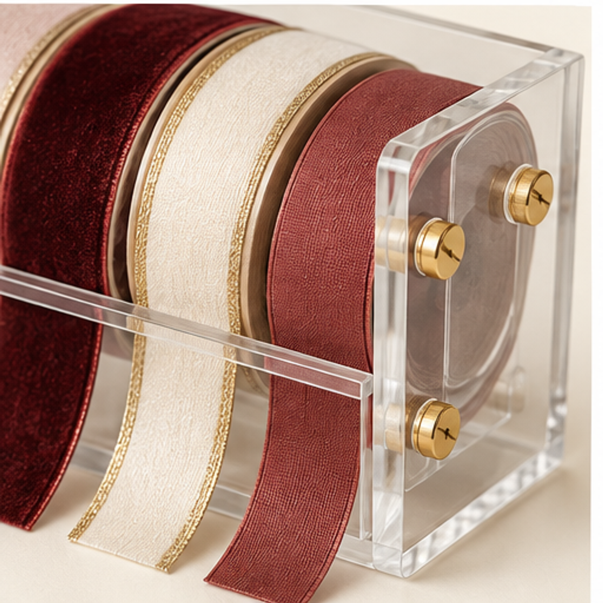Ribbon Storage Dispenser — detail